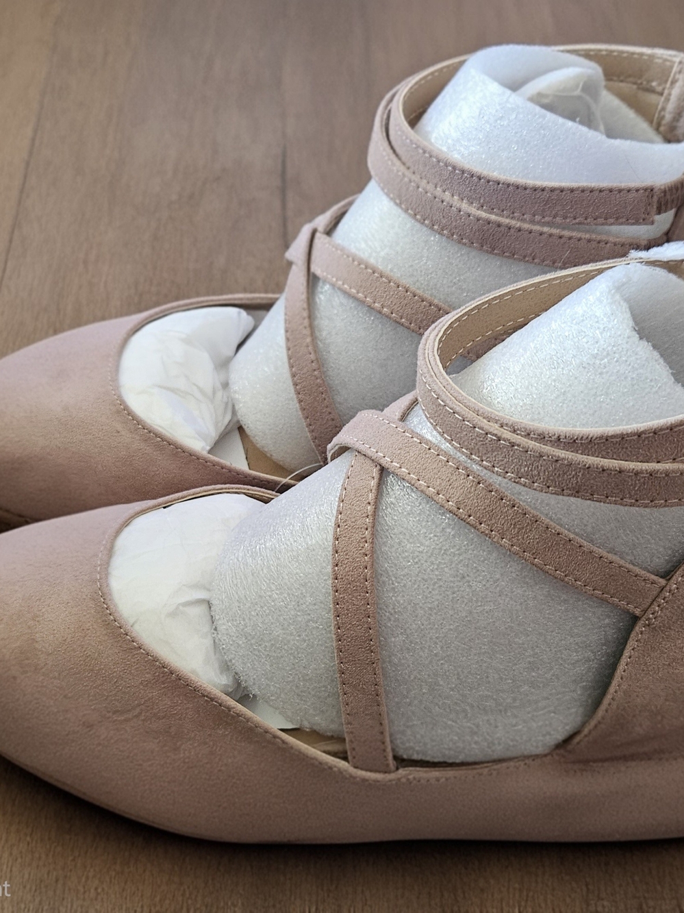 torrid Blush Pink Crisscross Ballet Flats